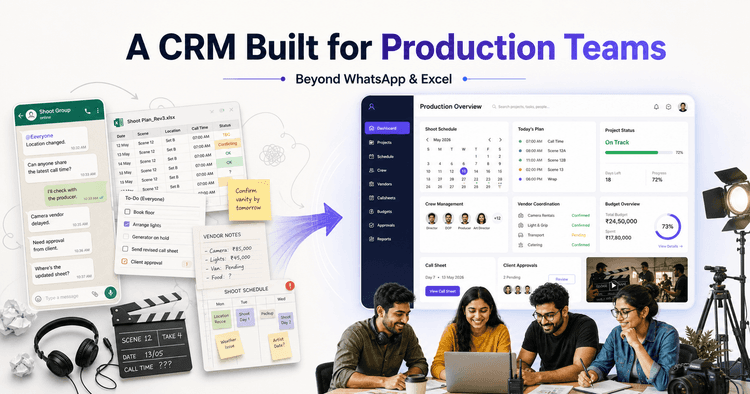 Why India's Creative Industry Needs a CRM Built for How It Actually Works